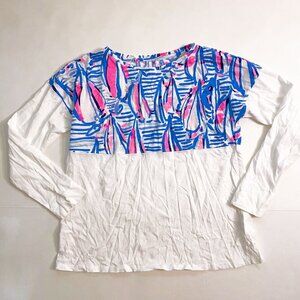 Lilly Pulitzer Girls Sailboat Tee, Size 12/14 (XL)